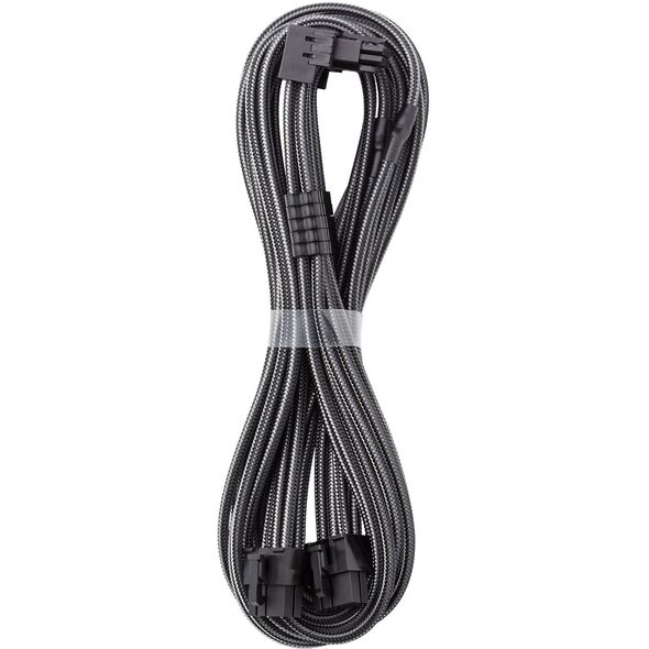 CableMod C-Series Pro Anschlusskabel - Variante A, 90, 16-Pin zu 2x 8-Pin PCIe, carbon