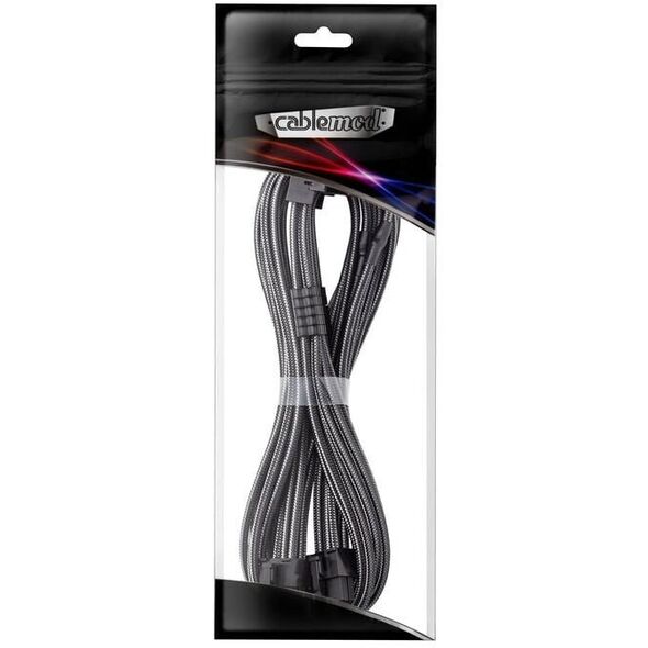 CableMod C-Series Pro Anschlusskabel - Variante A, 90, 16-Pin zu 2x 8-Pin PCIe, carbon