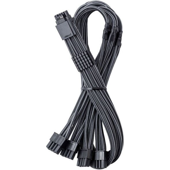 CableMod C-Series Pro ModMesh 12V-2x6-Kabel, Sleeved, 16-Pin zu 4x 8-Pin, fr Corsair Type 4 und 3 PSUs - carbon, 60cm