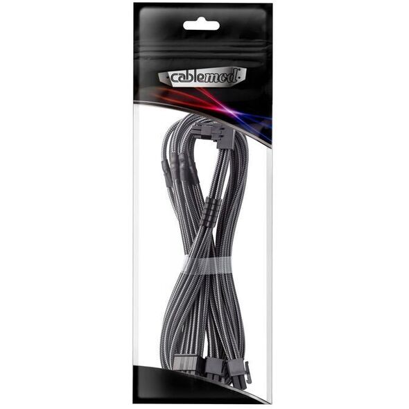 CableMod C-Series Pro Anschlusskabel - Variante A, 90, 16-Pin zu 3x8-Pin PCIe, carbon