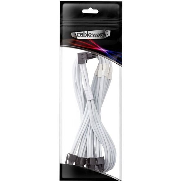 CableMod C-Series Pro Anschlusskabel - Variante A, 90, 16-Pin zu 4x8-Pin PCIe, wei