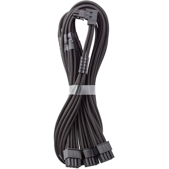 CableMod C-Series Pro Anschlusskabel - Variante B, 90, 16-Pin zu 3x 8-Pin PCIe, schwarz