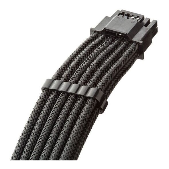 CableMod C-Series Pro ModMesh 12V-2x6-Kabel, Sleeved, 16-Pin zu 4x 8-Pin, fr Corsair Type 4 und 3 PSUs - schwarz, 60cm