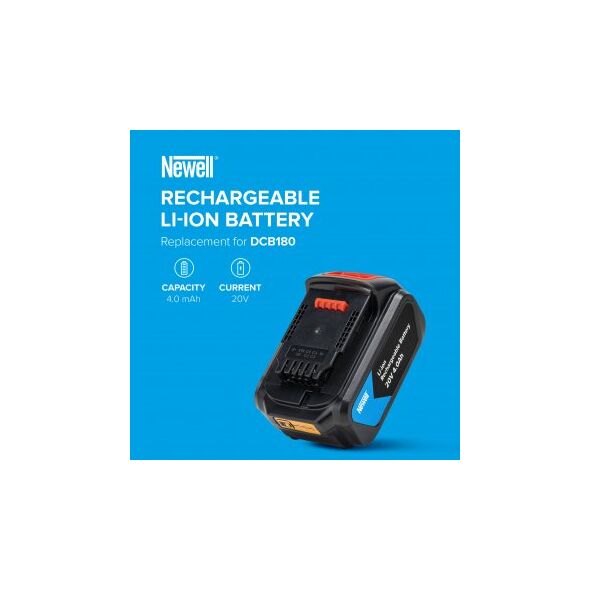 Akumulator Newell zamiennik DCB180 do Dewalt - 20 V / 4 Ah