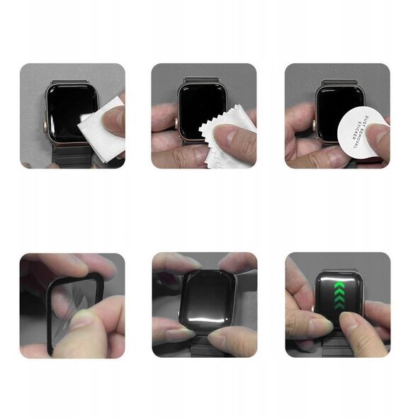 SZKŁO HYBRYDOWE TECH-PROTECT GLASS FLEX+ 2-PACK APPLE WATCH 10 (46 MM) BLACK