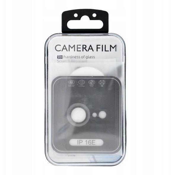 Προστατευτικό κάμερας PROTECTOR 9H + εφαρμογέας για IPHONE 16e μαύρο