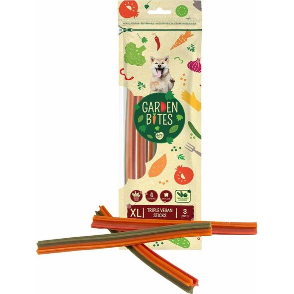 Duvo+ GARDEN BITES VEGAN TRIPLE STICKS "XL"      25cm   3szt          4/40