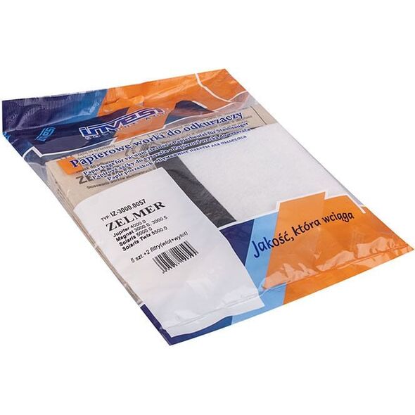 Worek do odkurzacza Zelmer Papierowy 5 sztuk + 2 filtry