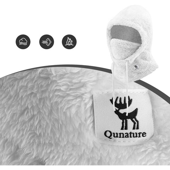 Κουκούλα σκι Qunature Arctic Velvet μέγεθος M - λευκή