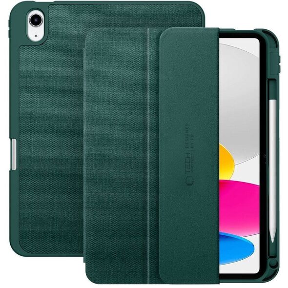 Etui Tech-Protect SmartCase Pen Canvas do Apple iPad 10.9" 2022 / 11" 2025 Moss Green