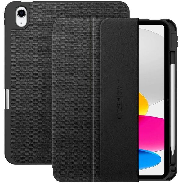 Etui Tech-Protect SmartCase Pen Canvas do Apple iPad 10.9" 2022 / 11" 2025 Obsidian Black