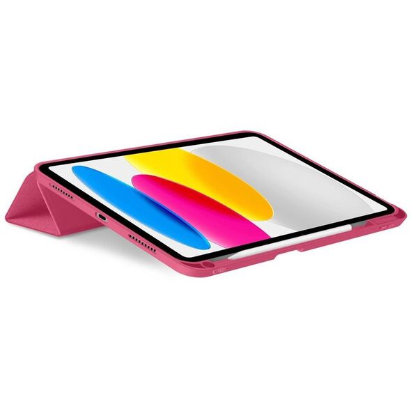 Etui Tech-Protect SmartCase Pen Canvas do Apple iPad 10.9" 2022 / 11" 2025 Magenta Bloom