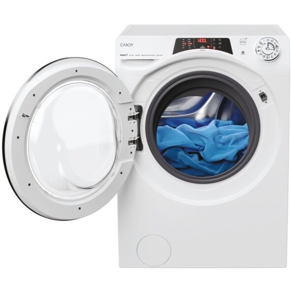 Candy Washing Machine with Dryer | ROW41494DWMCT-S | Energy efficiency class A/F | Front loading | Washing capacity 14 kg | 1400 RPM | Depth 67 cm | Width 60 cm | Display | Digit | Drying system | Drying capacity 9 kg | Steam function | White