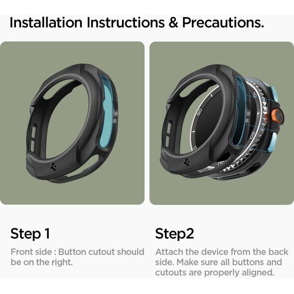 SPIGEN LIQUID AIR SAMSUNG GALAXY WATCH 8 CLASSIC (46 MM) MATTE BLACK