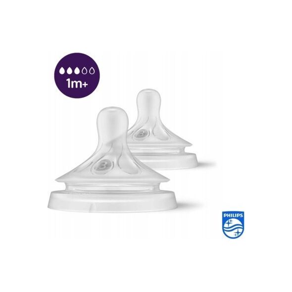 Philips Philips AVENT Natural Response SCY963/02 Baby bottle teat to help reduce colic, Orthodontic, Anti-colic valve, 2 pc(s)