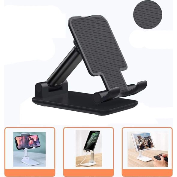 Podstawka ATL AP24A Podstawka składany stojak na        telefon tablet black