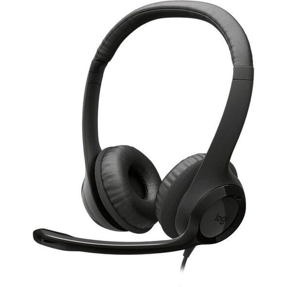 Logitech H390 USB Zestaw słuchawkowy Przewodowa Opaska na głowę Połączenia/muzyka USB Typu-A Czarny