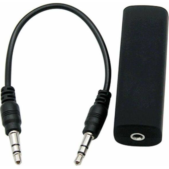 Adapter AV Aptel Jack 3.5mm - Jack 3.5mm czarny (AK319B)