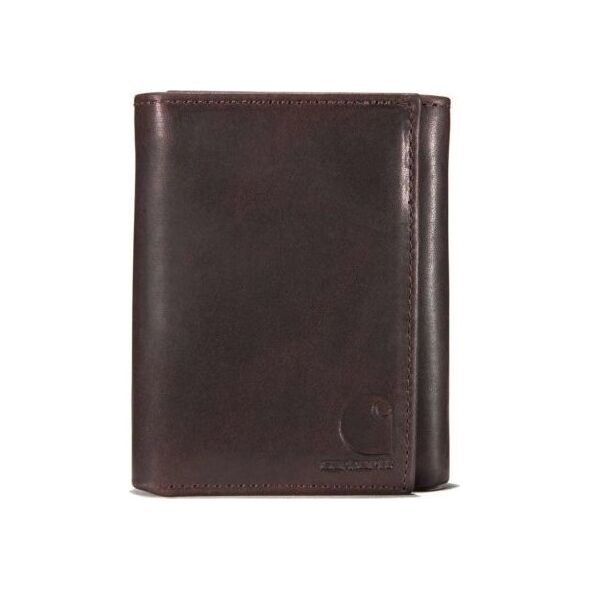Carhartt Portfel Carhartt Oil Tan Trifold Dark Brown