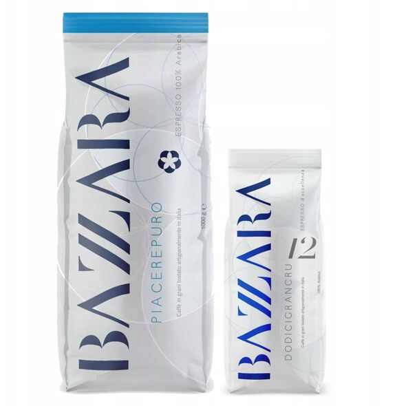 Kawa ziarnista Bazzara Kawa ziarnista PIACEREPURO 1000 g
