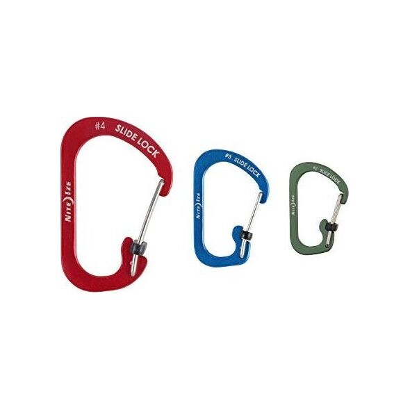 NiteIze Zestaw Karabinków Nite Ize Slide Lock 2,3,4 ALU