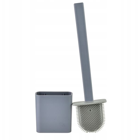 EDA SILICONE GREY Szczotka WC szara 10x4x36cm TPR