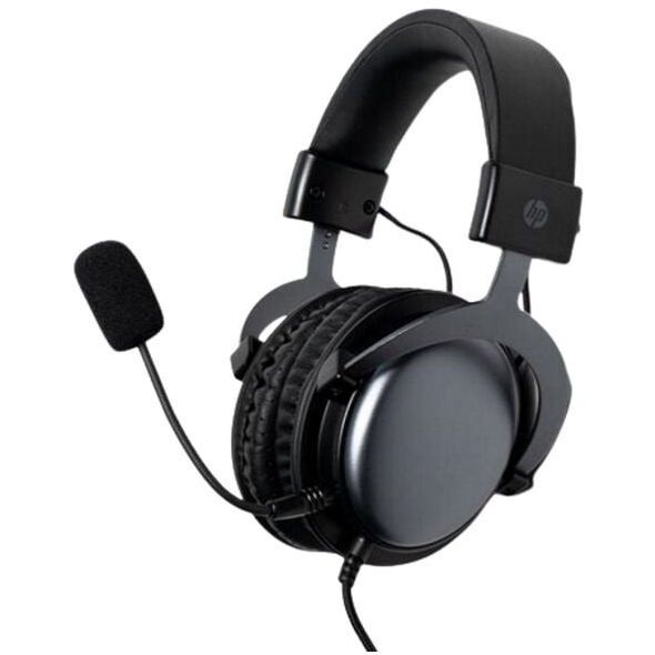HP DHE-8005N, s�uchawki z mikrofonem, przewodowa, czarna, 2.0, pod�wietlona, 3.5 mm jack + USB