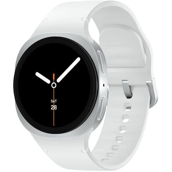 Samsung Galaxy Watch 8 3,3 cm (1.3") AMOLED 40 mm Cyfrowy 438 x 438 px Ekran dotykowy 4G Srebrny Wi-Fi GPS