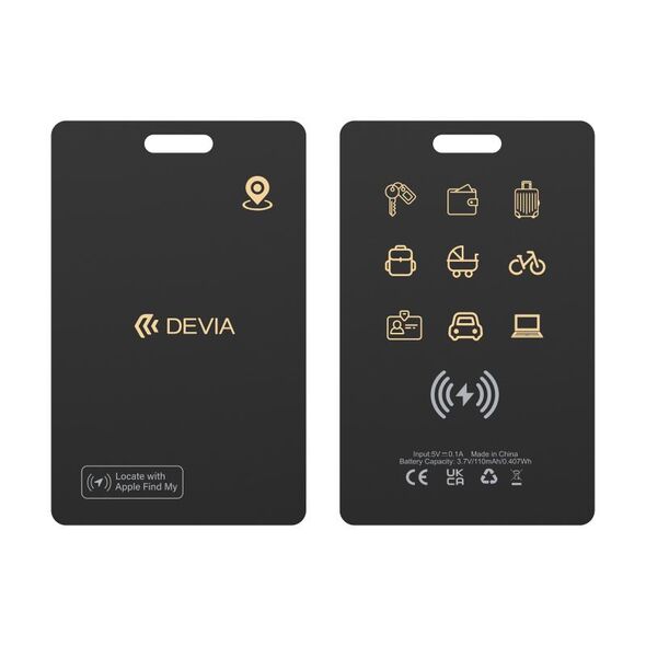 Συσκευή Εντοπισμού Devia Lite Tag G2304 Μαύρο 6942297120716 6942297120716 έως και 12 άτοκες δόσεις