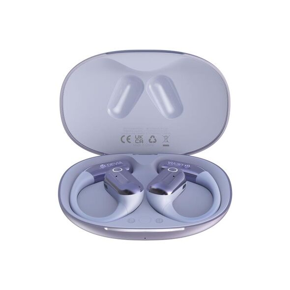 True Wireless Ακουστικά Bluetooth Devia OWS EM043 Ultra1 Open Μωβ 6942297112308 6942297112308 έως και 12 άτοκες δόσεις