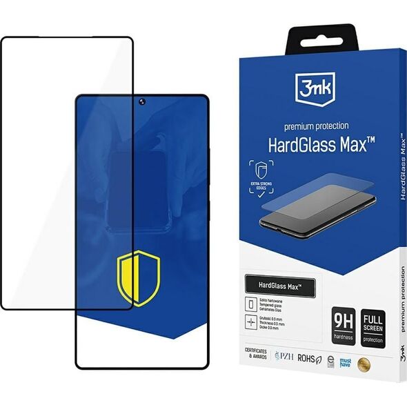 Szkło hartowane 3MK HardGlass Max Black  do Samsung Galaxy S25 Ultra czarny/black