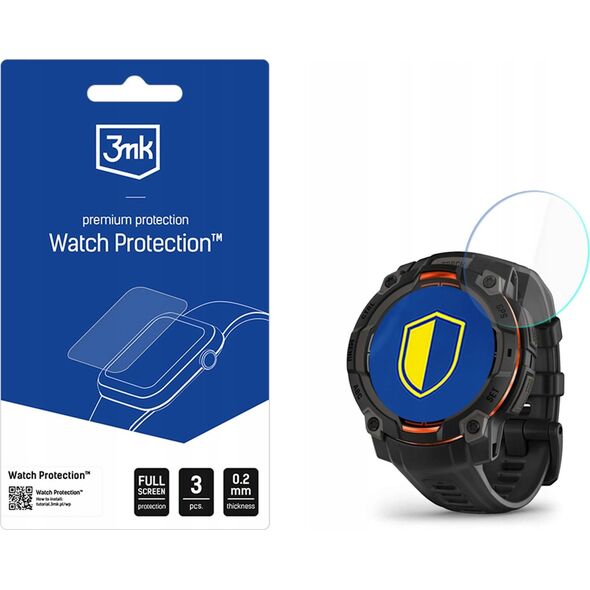 3mk Watch Protection FlexibleGlass pro Garmin Instinct 3 45mm (Amoled, Solar)