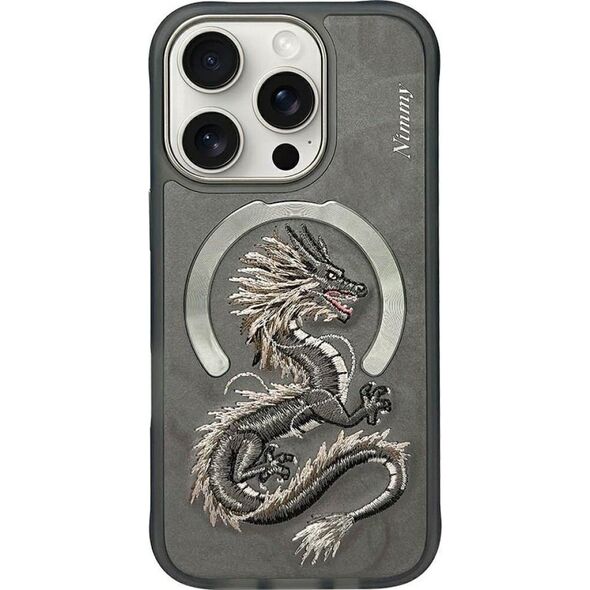 Etui Nimmy Dragon MagSafe do iPhone 16 Pro Max szary