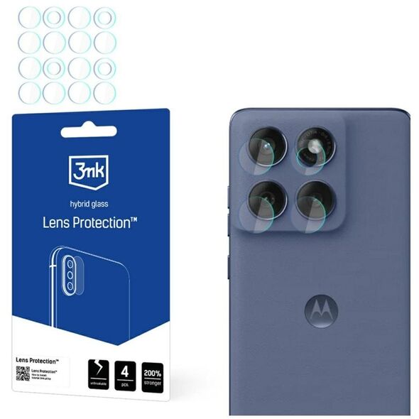 Ochrona na obiektyw aparatu 3MK Lens     Protect do Motorola Edge 60 Fusion 4szt