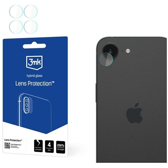 Ochrona na obiektyw aparatu 3MK Lens     Protect do Apple iPhone 16e 4szt