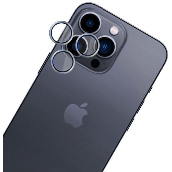 Apple iPhone 16 Pro /16 Pro Max- HARDY Lens Protection Pro Titanium Silver