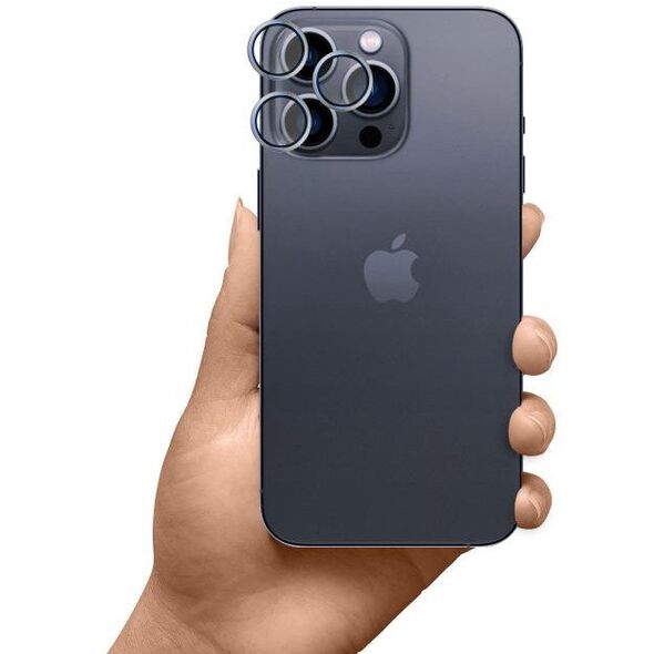 Apple iPhone 16 Pro /16 Pro Max- HARDY Lens Protection Pro Titanium Silver