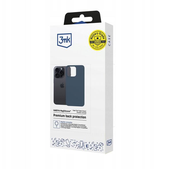 Etui 3MK Hardy MagSilicone do Apple      iPhone 15 Pro Max niebieski