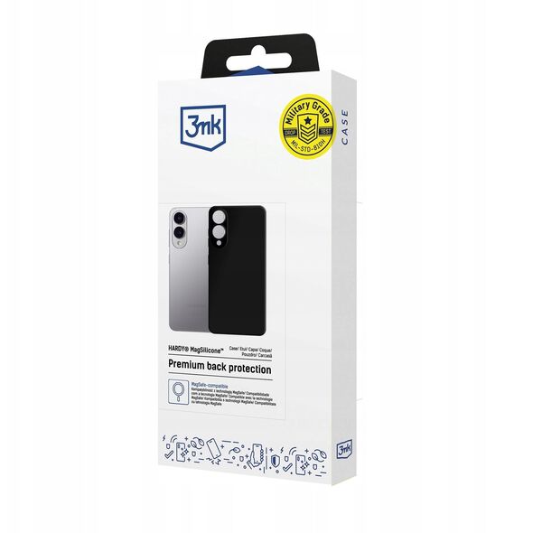 Etui 3MK Hardy MagSilicone do Samsung    Galaxy S25 Edge czarny