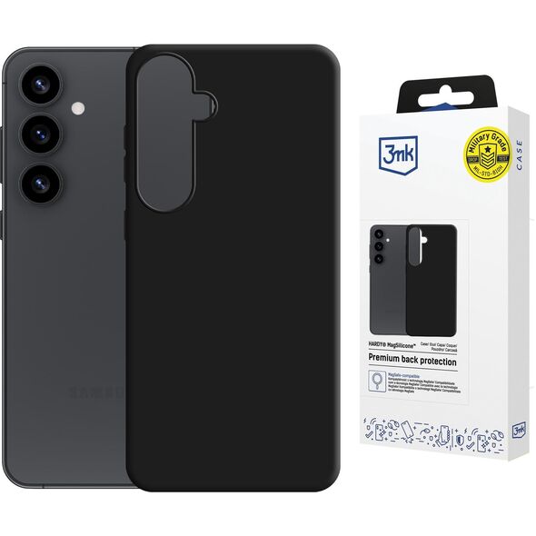 Etui 3MK Hardy MagSilicone do Samsung    Galaxy S25+ czarny