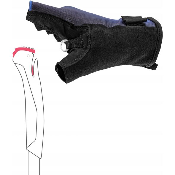 LEKI ΓΑΝΤΙΑ Nordic Active Shark μαύρο 6.0
