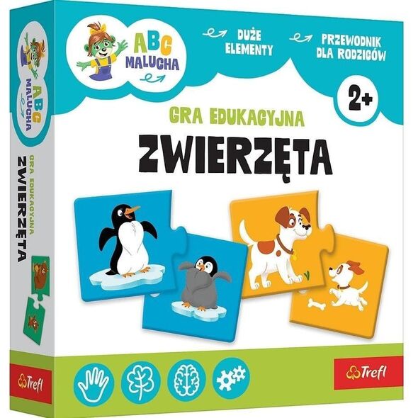 GRA ZWIERZETA ABC MALUCHA TREFL PUD12