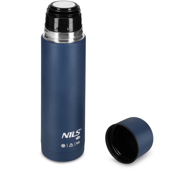 NC3803 TERMOS TURYSTYCZNY 500 ML NIEBIESKI NILS CAMP