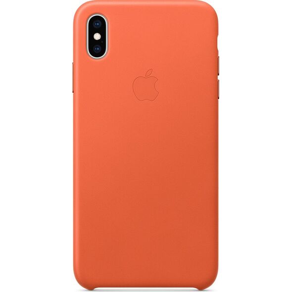 Apple Etui skórzane iPhone XS Max - oranż -MVFY2ZM/A