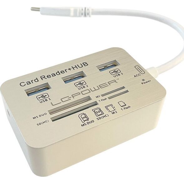 HUB USB LC-Power USB Hub LC-Power USB 3.0 3-Port MULTI extern Typ-C