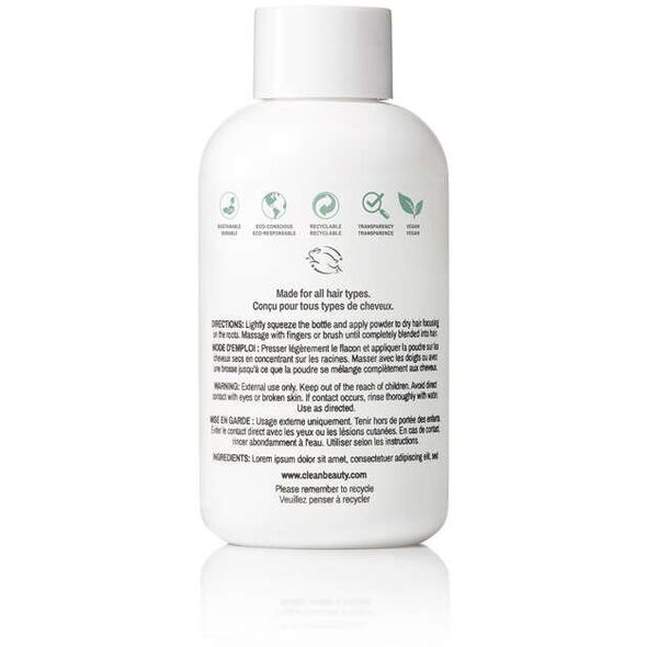 Clean, Ταπιόκα, Ξηρό Σαμπουάν Μαλλιών, Για Όγκο, 56 g Για Γυναίκες