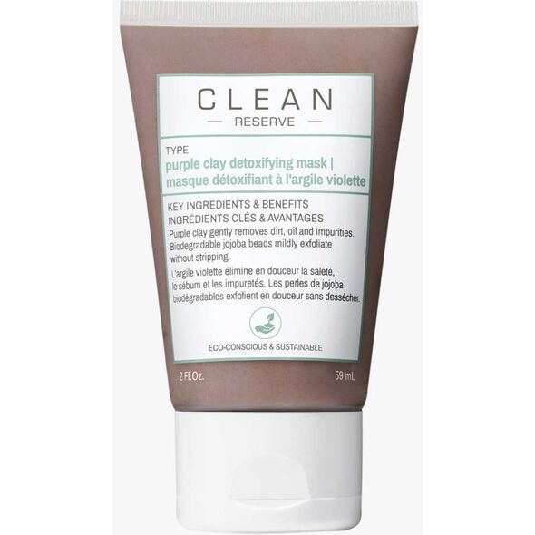 Καθαρό, Reserve - Purple Clay, Αποτοξινωτική, Μάσκα Αργίλου, 59 ml Unisex