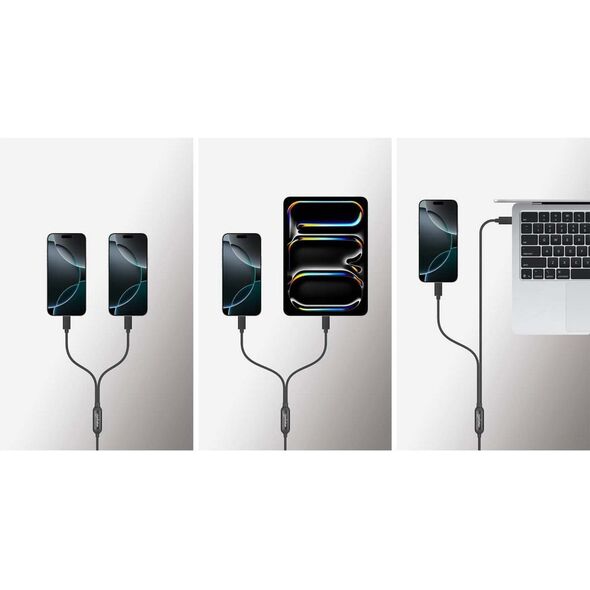 Manhattan 355810 kabel USB 2 m USB C 2 x USB C Czarny