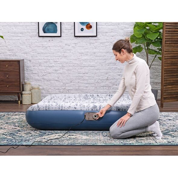 Bestway dwuosobowy materac welurowy Queen 203 x 152 x 30cm 67836 EDUKAMP