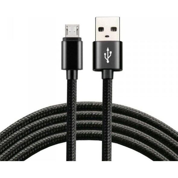 Kabel USB EverActive USB-A - microUSB 2 m Czarny (CBB-2MB)